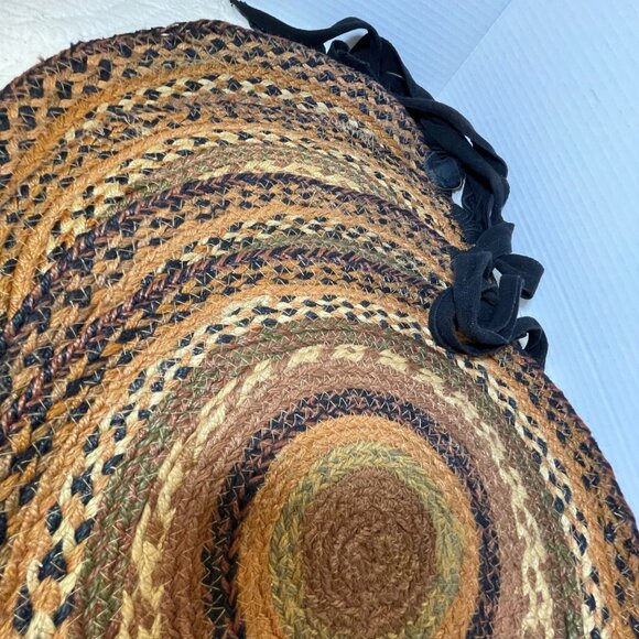 Nancys Nook Jute Chair Pad 15" Round Braided Natural Fiber Handmade - Picture 8 of 8